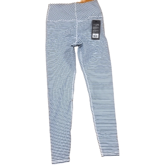 🌟NEW🌟 Glyder Leggings Teal/White Stripe - Picture 2 of 3